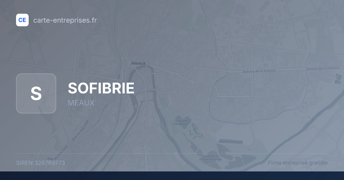 SOFIBRIE — 328769773 — fiche entreprise