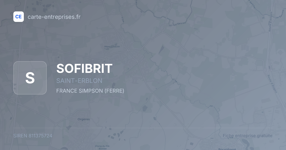 SOFIBRIT — 811375724 — fiche entreprise