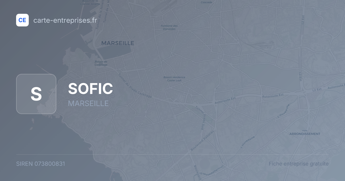 SOFIC — 073800831 — fiche entreprise