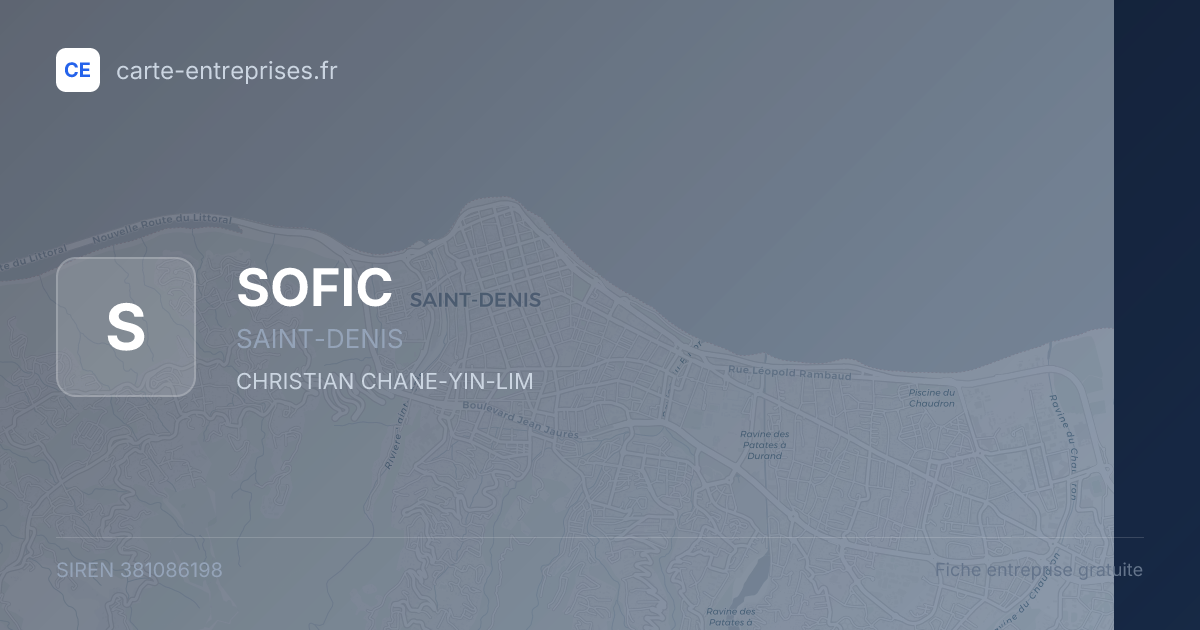 SOFIC — 381086198 — fiche entreprise