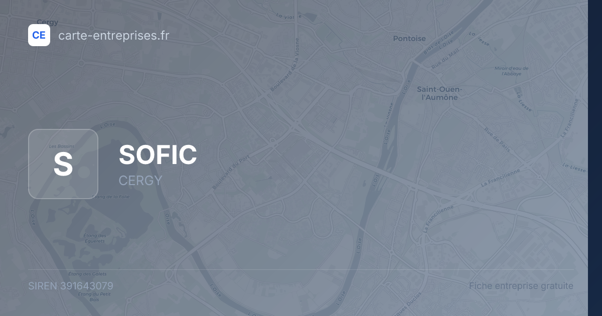 SOFIC — 391643079 — fiche entreprise