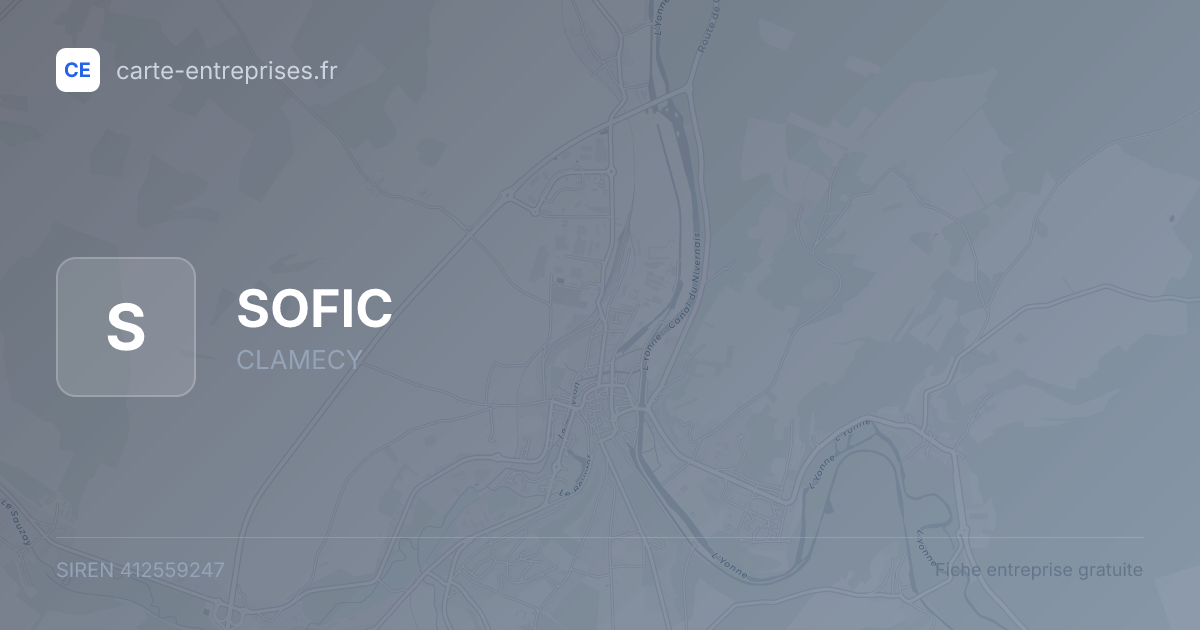 SOFIC — 412559247 — fiche entreprise