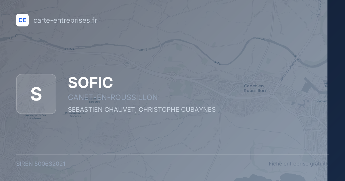 SOFIC — 500632021 — fiche entreprise