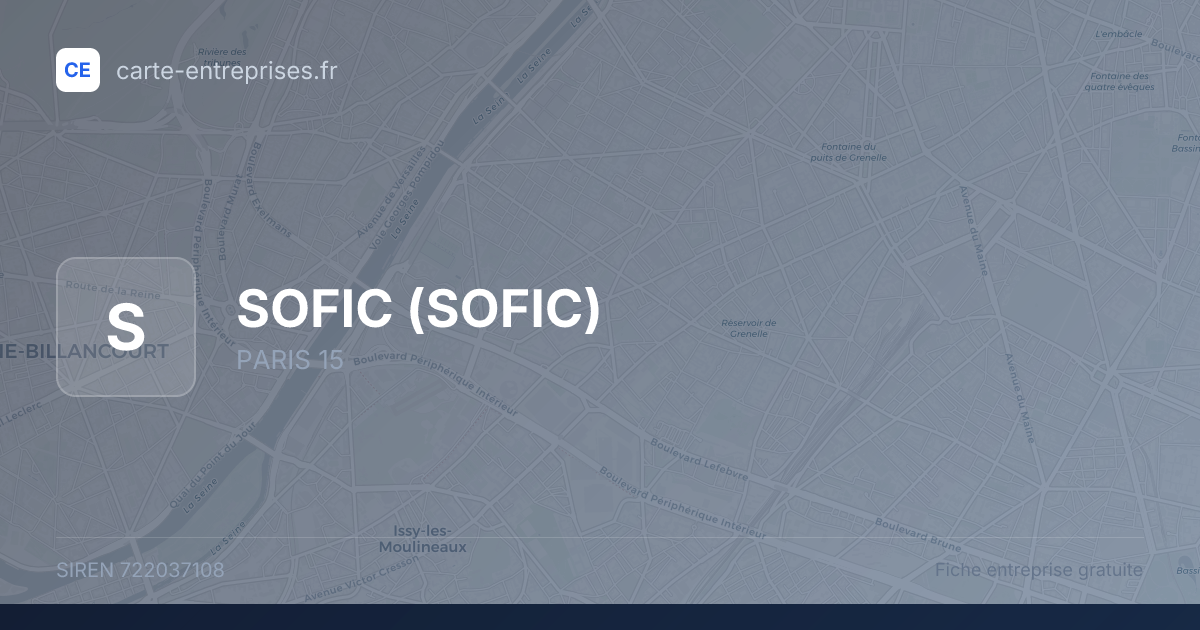 SOFIC — 722037108 — fiche entreprise