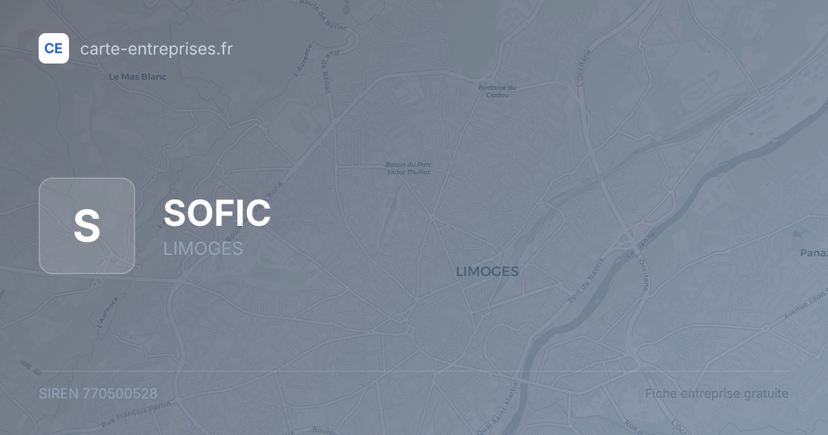 SOFIC — 770500528 — fiche entreprise