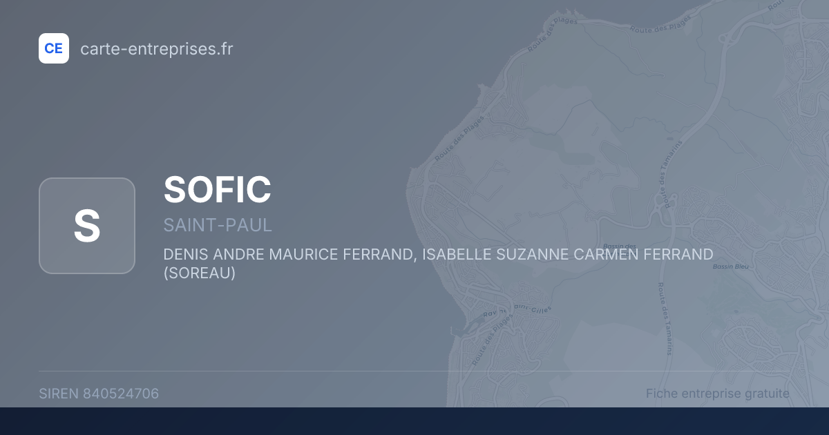 SOFIC — 840524706 — fiche entreprise