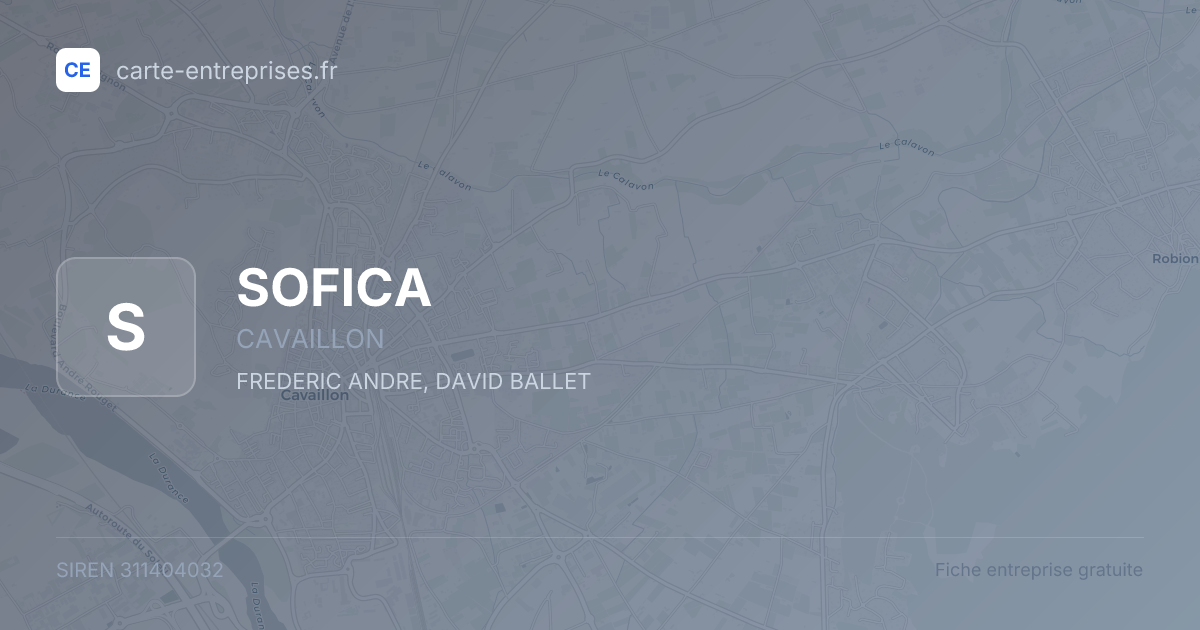 SOFICA — 311404032 — fiche entreprise