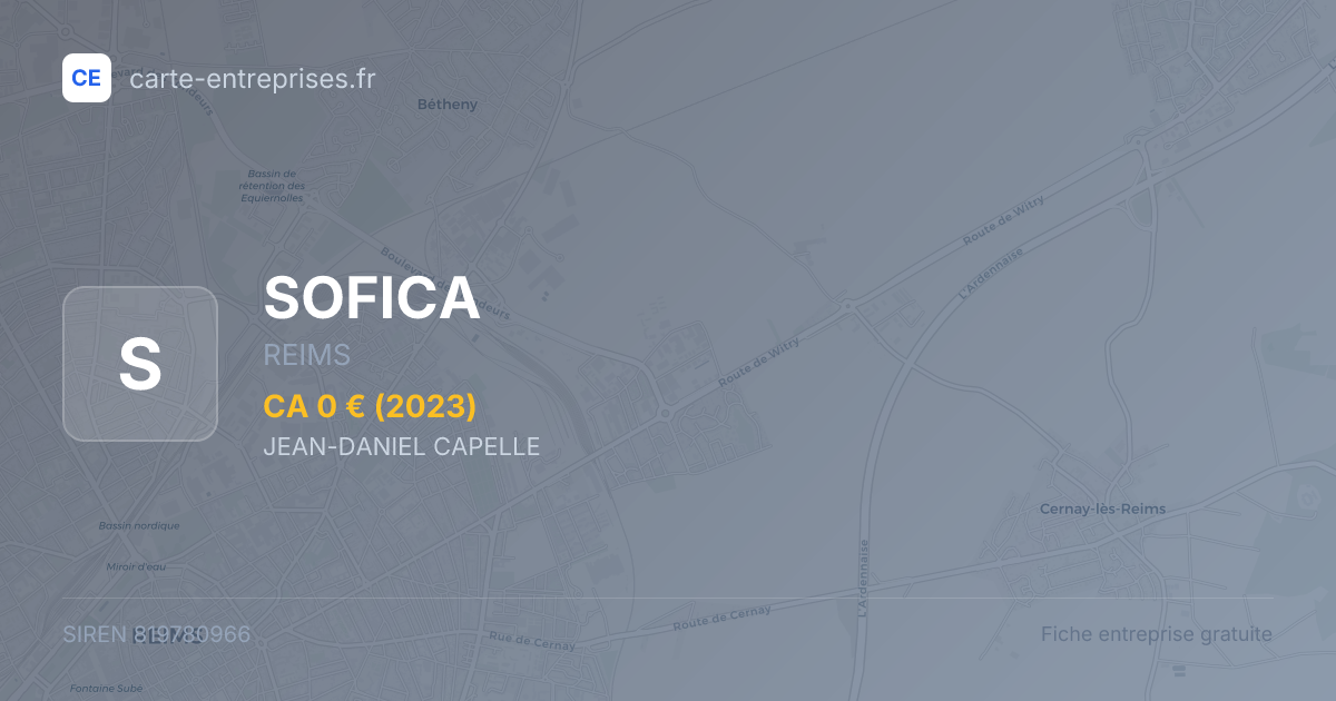 SOFICA — 819780966 — fiche entreprise