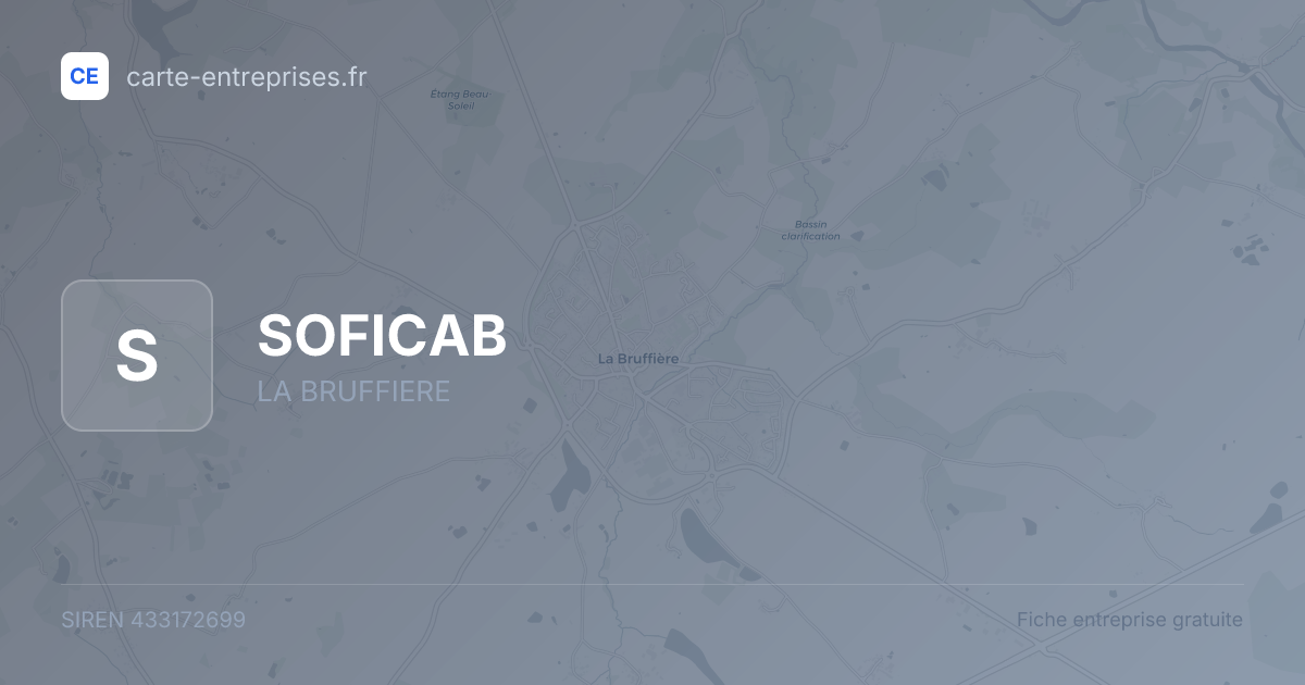 SOFICAB — 433172699 — fiche entreprise
