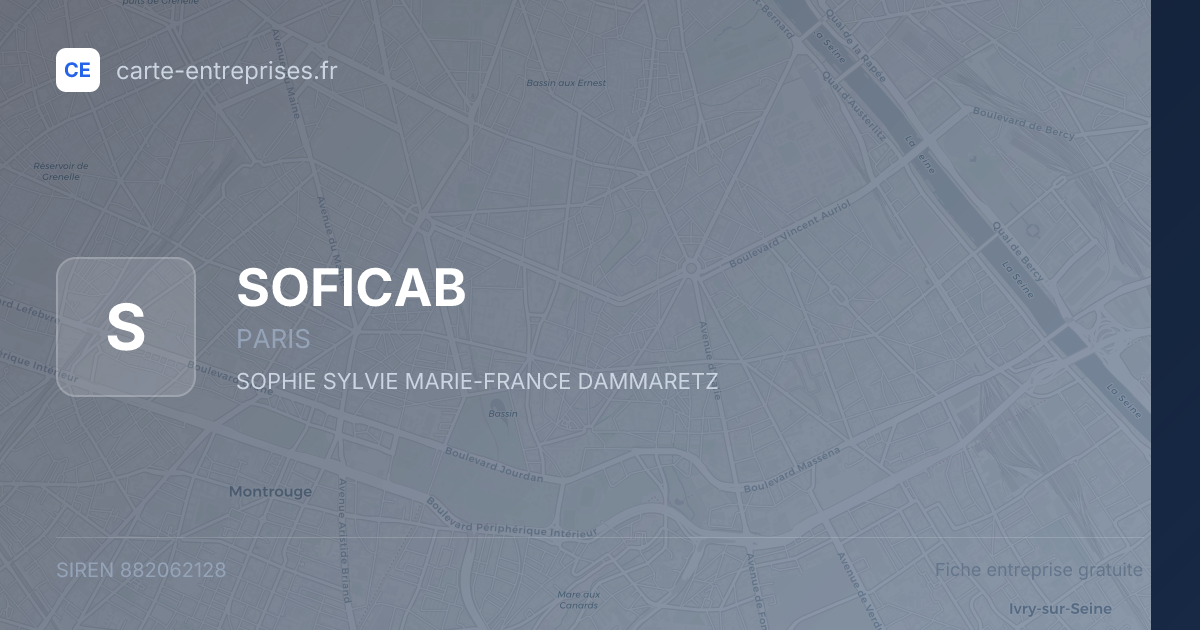 SOFICAB — 882062128 — fiche entreprise