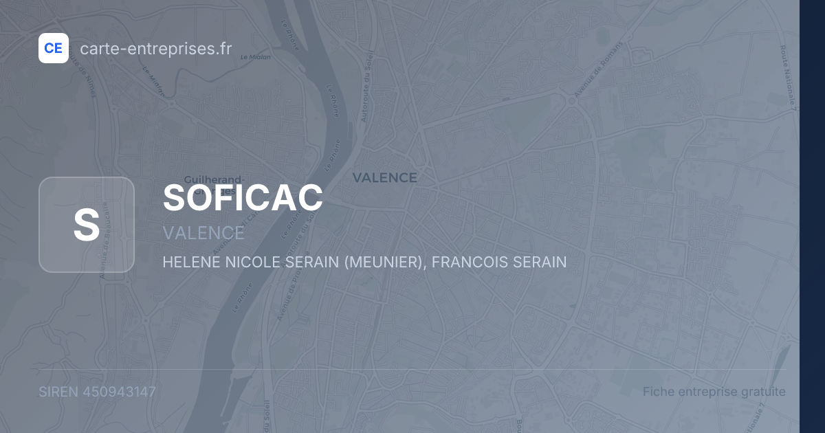 SOFICAC — 450943147 — fiche entreprise