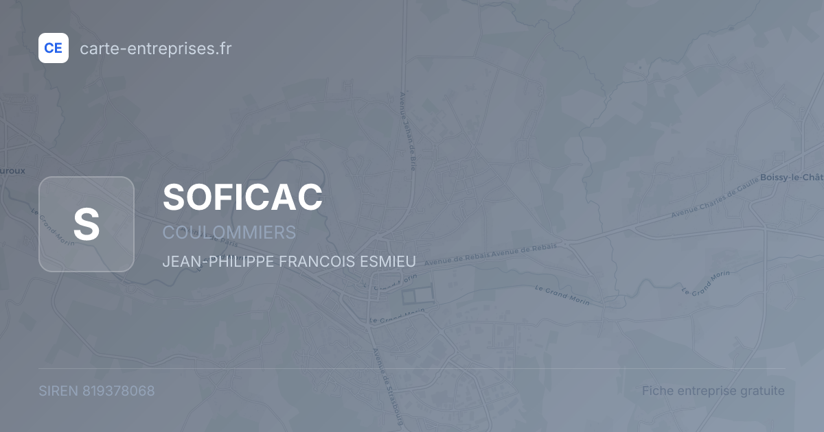 SOFICAC — 819378068 — fiche entreprise