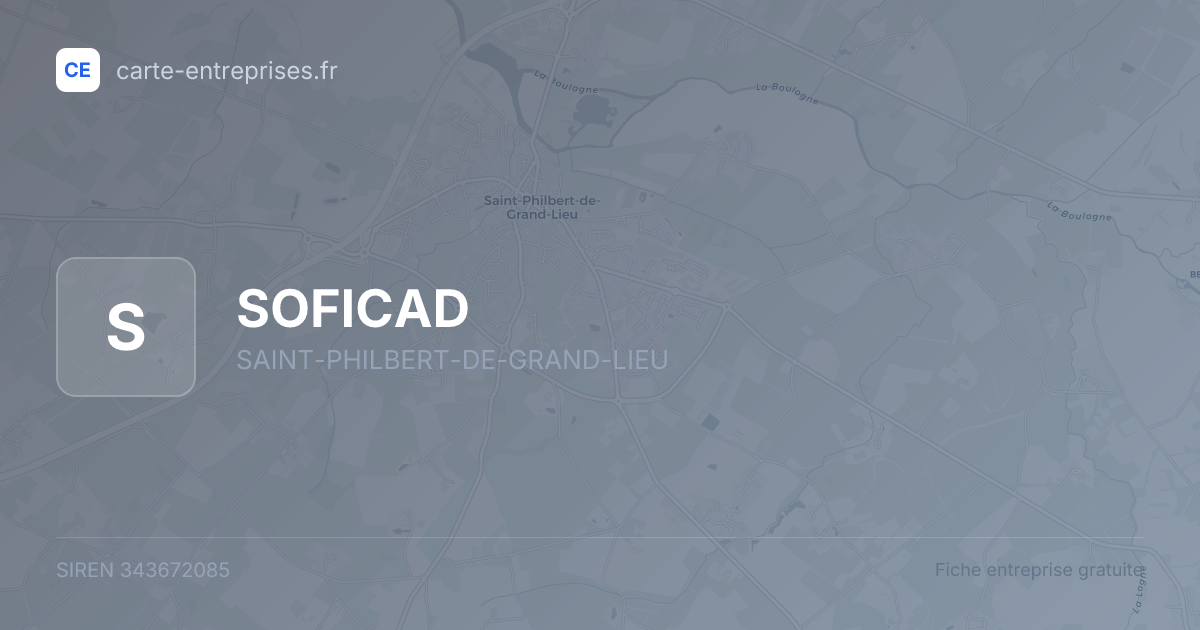 SOFICAD — 343672085 — fiche entreprise