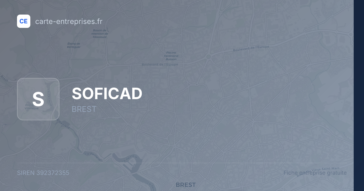 SOFICAD — 392372355 — fiche entreprise