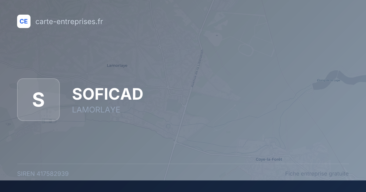 SOFICAD — 417582939 — fiche entreprise