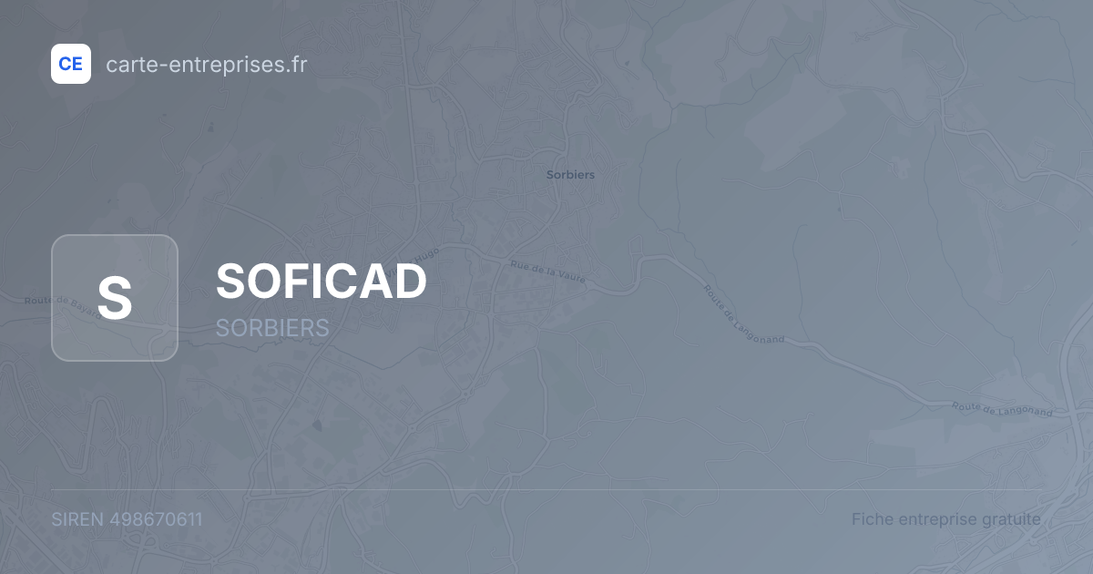 SOFICAD — 498670611 — fiche entreprise