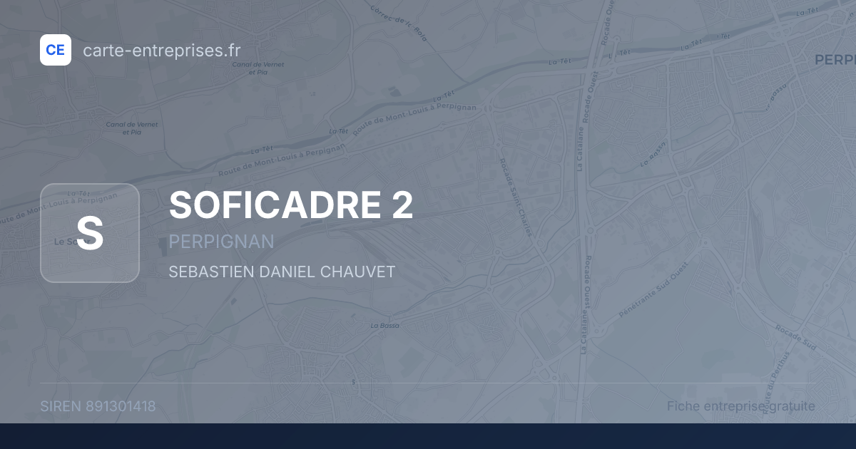 SOFICADRE 2 — 891301418 — fiche entreprise