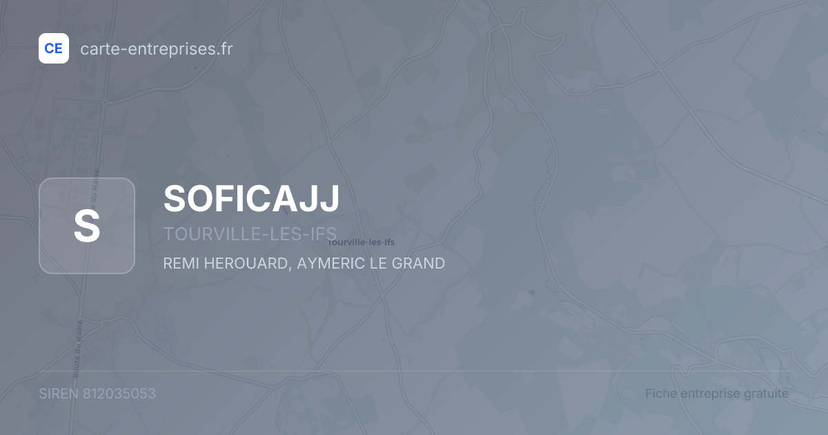 SOFICAJJ — 812035053 — fiche entreprise