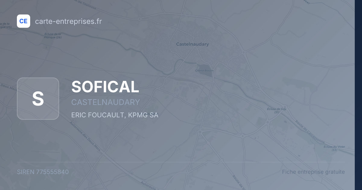 SOFICAL — 775555840 — fiche entreprise