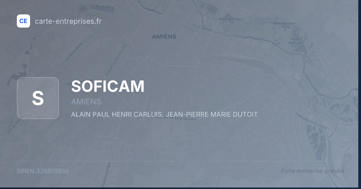 SOFICAM — 338805658 — fiche entreprise