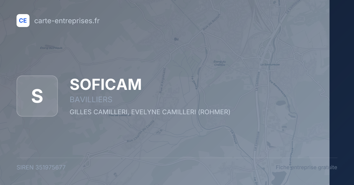 SOFICAM — 351975677 — fiche entreprise