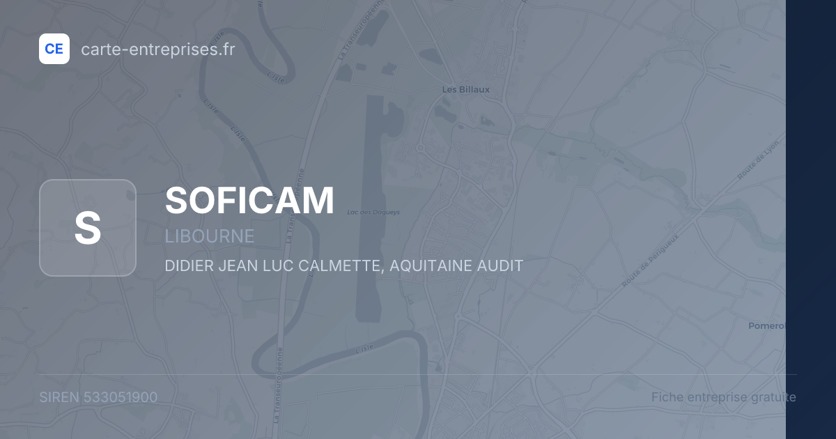 SOFICAM — 533051900 — fiche entreprise