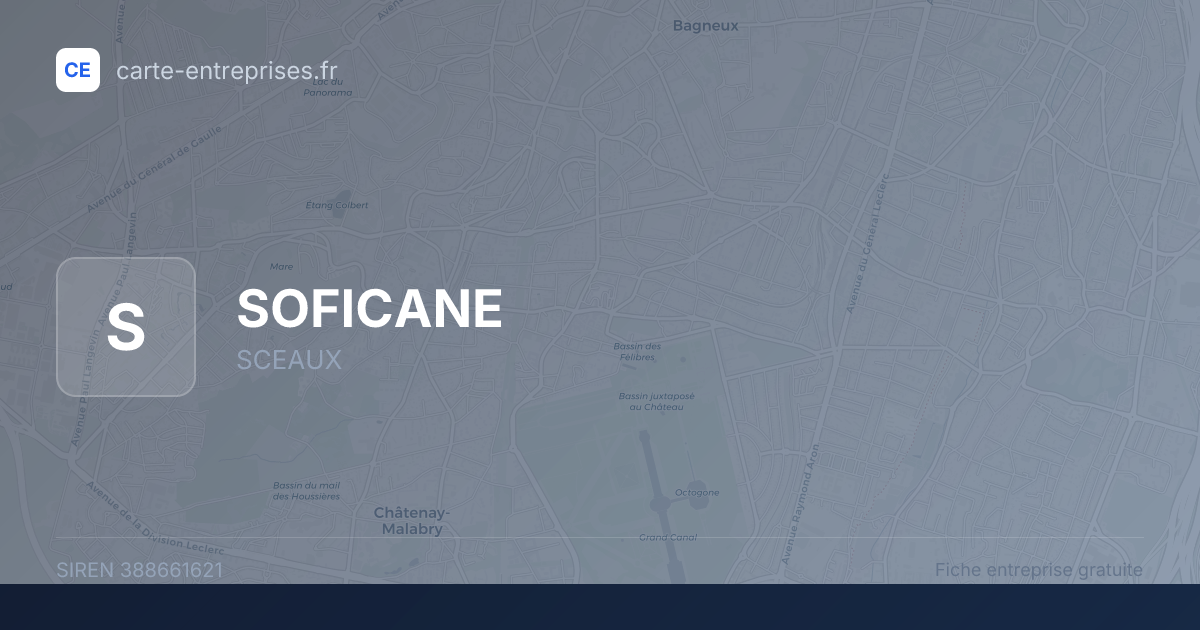 SOFICANE — 388661621 — fiche entreprise