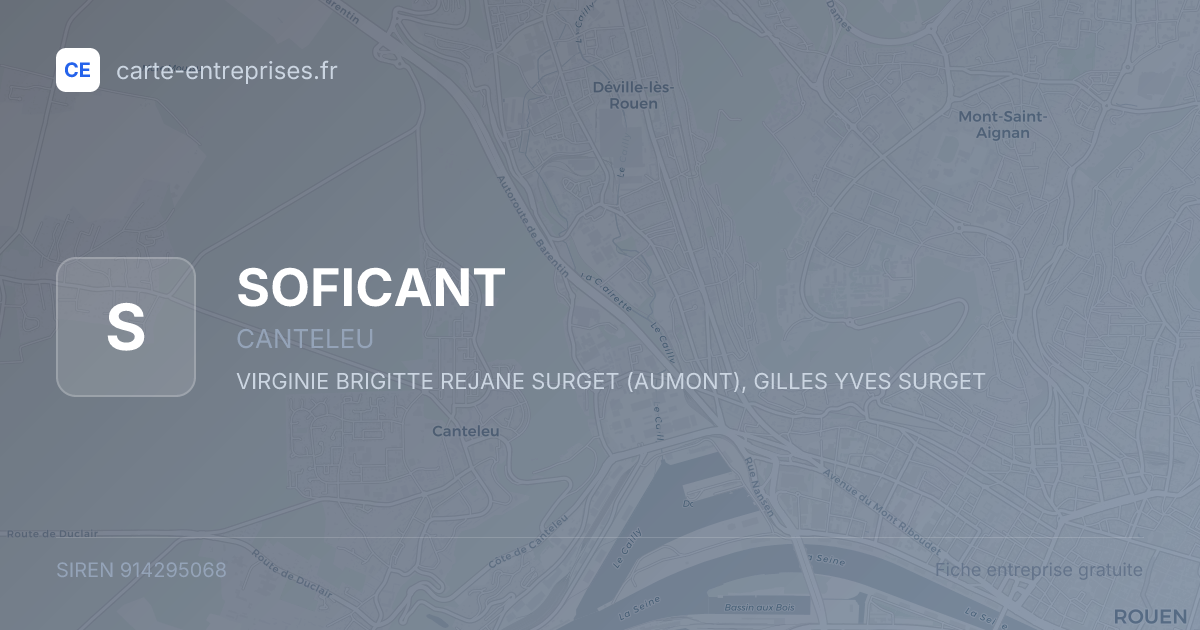 SOFICANT — 914295068 — fiche entreprise