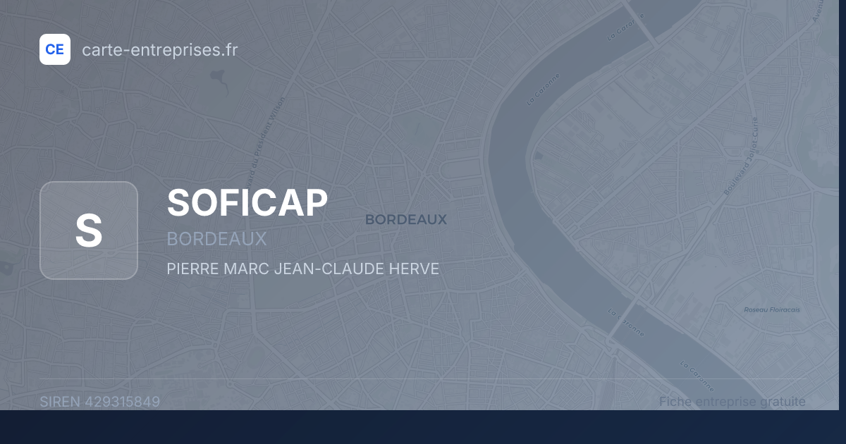 SOFICAP — 429315849 — fiche entreprise
