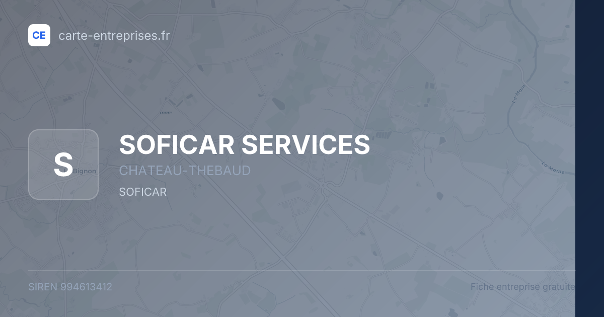 SOFICAR SERVICES — 994613412 — fiche entreprise