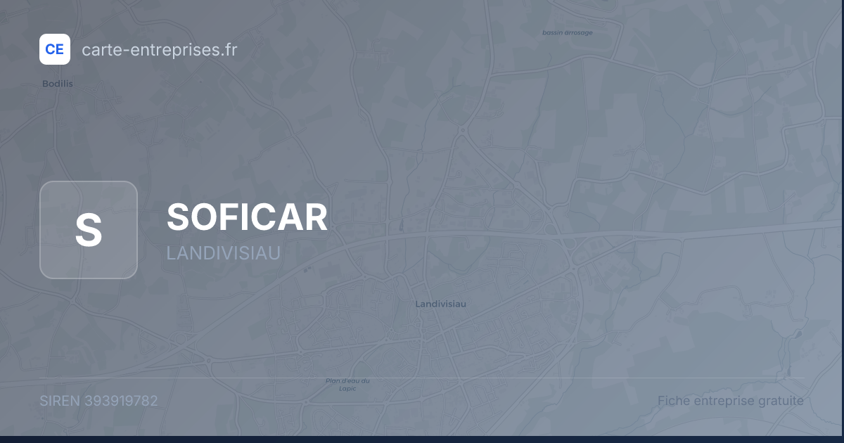 SOFICAR — 393919782 — fiche entreprise