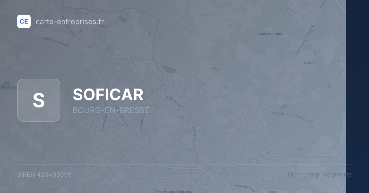 SOFICAR — 420403099 — fiche entreprise