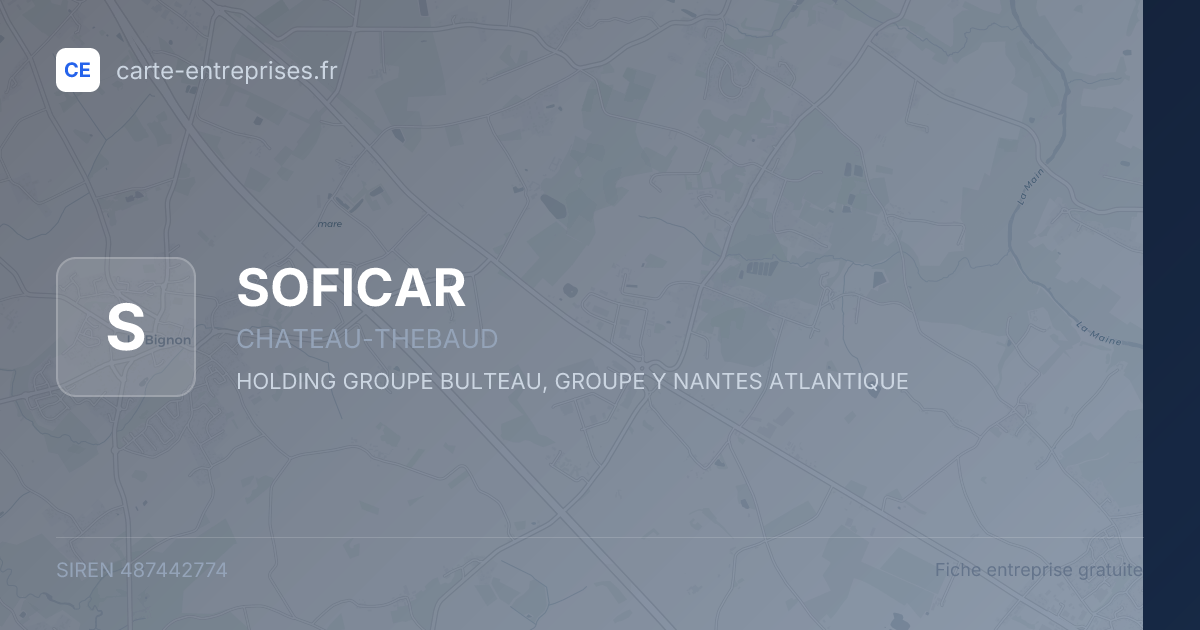 SOFICAR — 487442774 — fiche entreprise