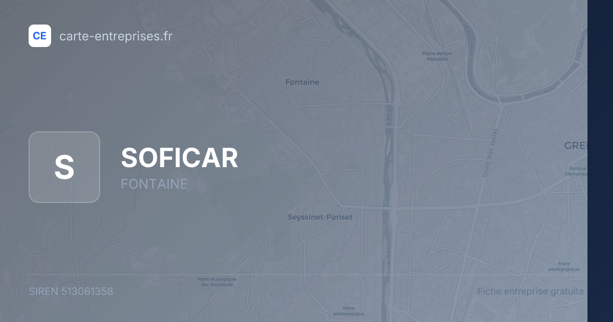 SOFICAR — 513061358 — fiche entreprise