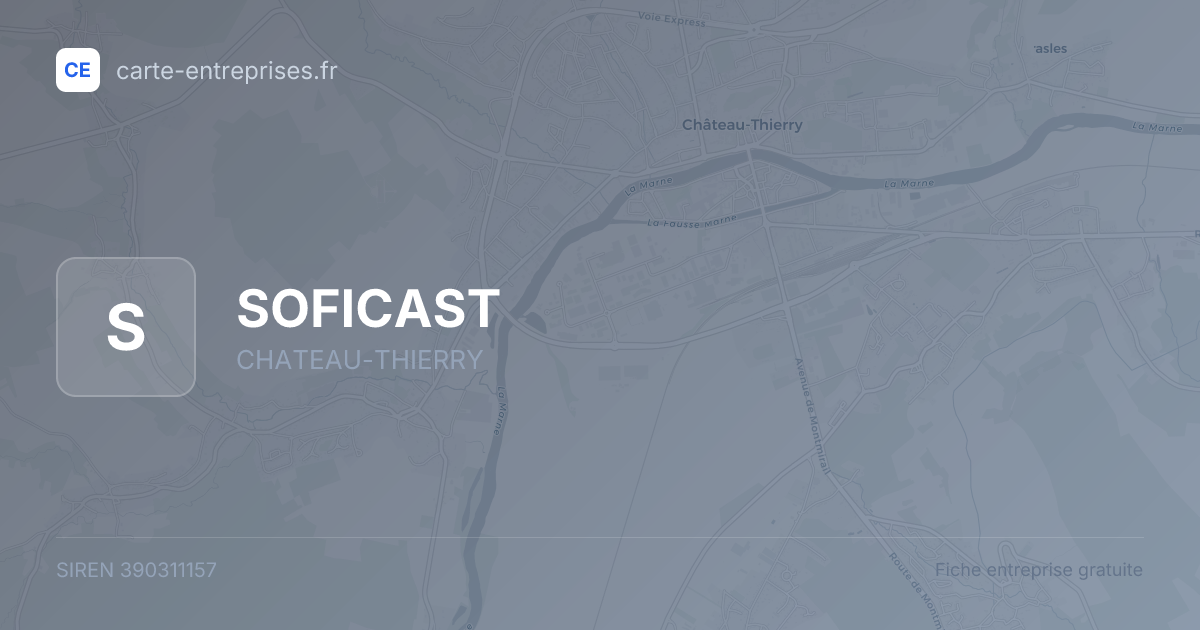 SOFICAST — 390311157 — fiche entreprise