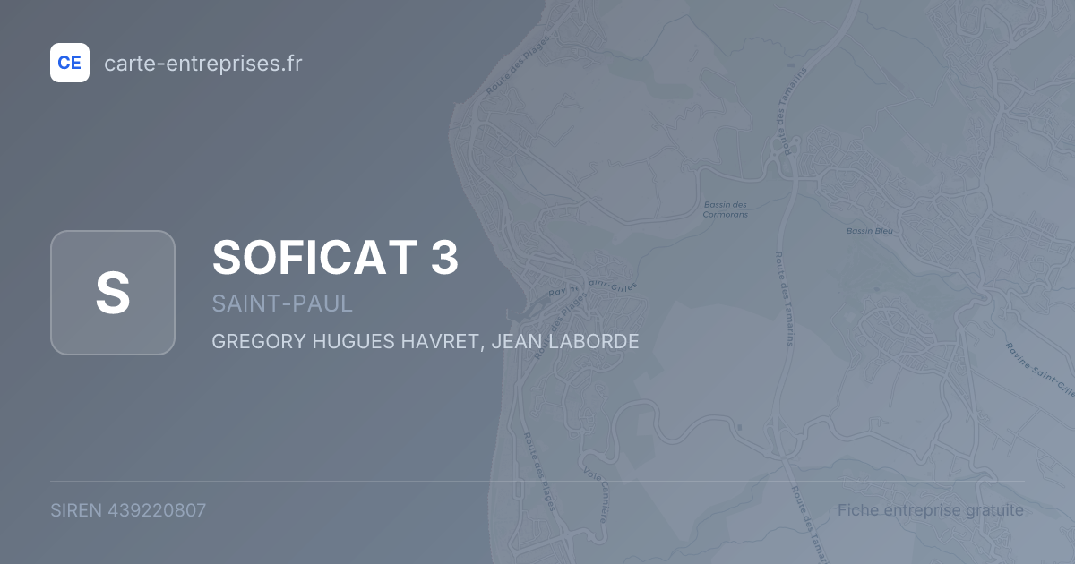 SOFICAT 3 — 439220807 — fiche entreprise