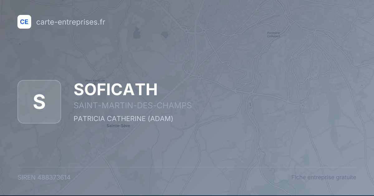 SOFICATH — 488373614 — fiche entreprise