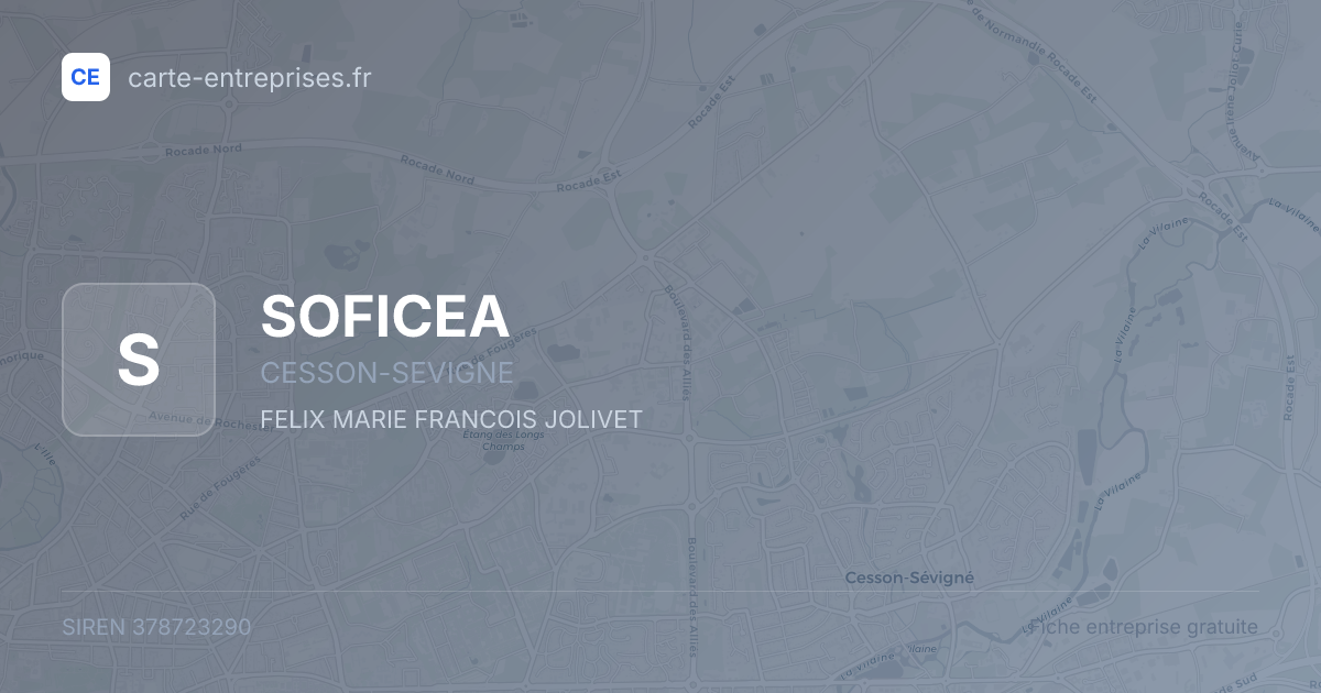 SOFICEA — 378723290 — fiche entreprise