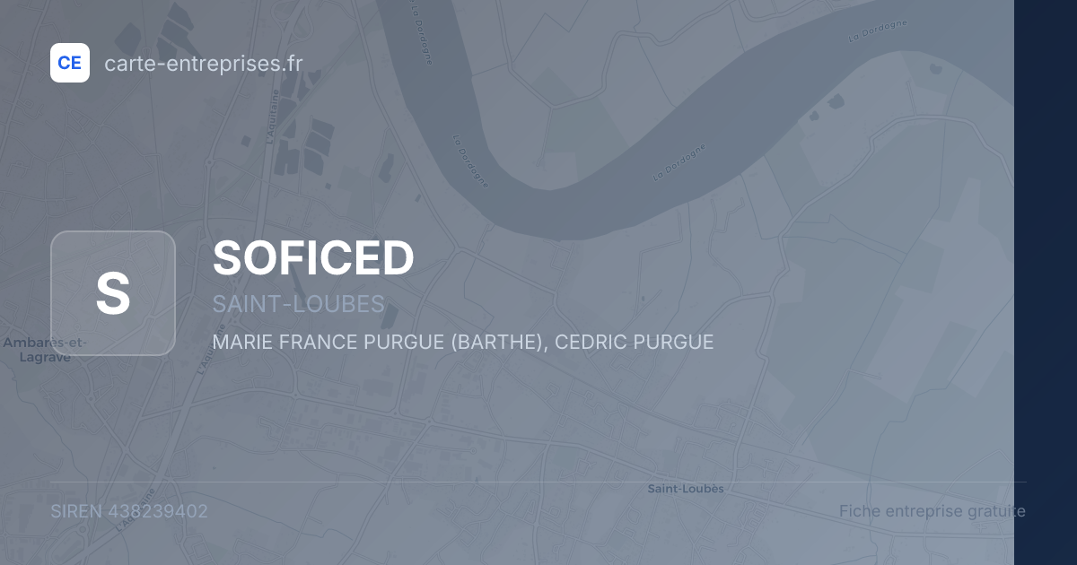 SOFICED — 438239402 — fiche entreprise