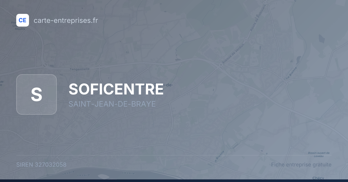 SOFICENTRE — 327032058 — fiche entreprise