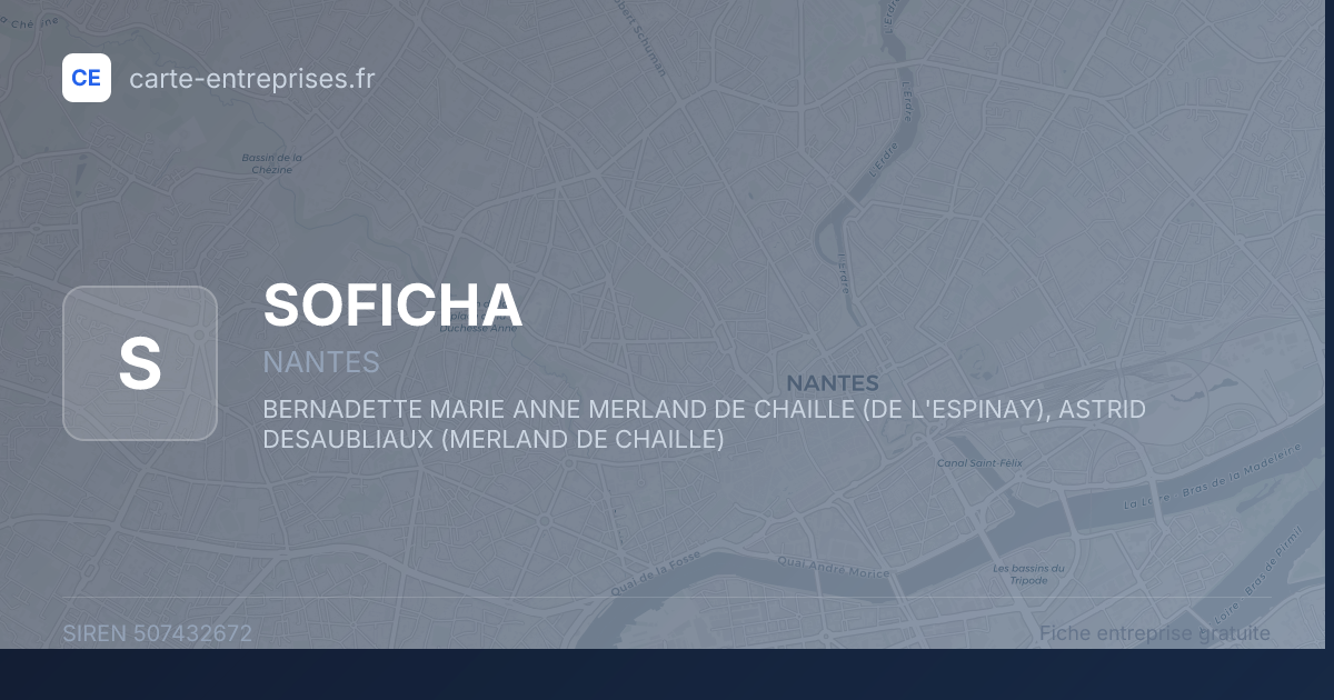 SOFICHA — 507432672 — fiche entreprise
