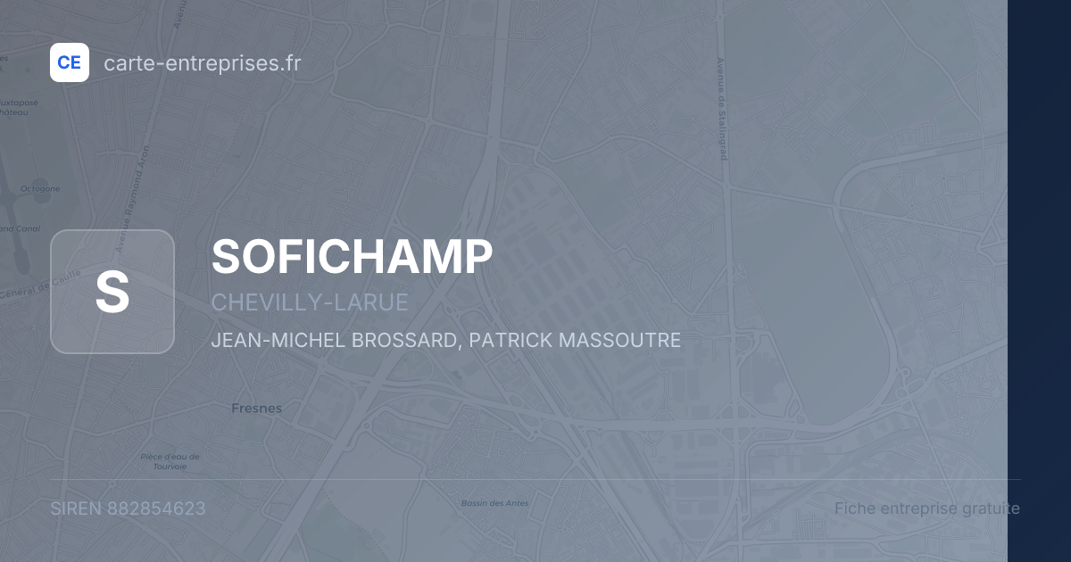 SOFICHAMP — 882854623 — fiche entreprise