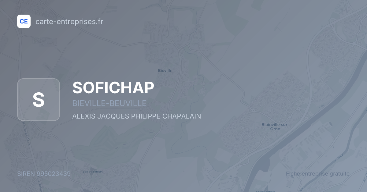 SOFICHAP — 995023439 — fiche entreprise