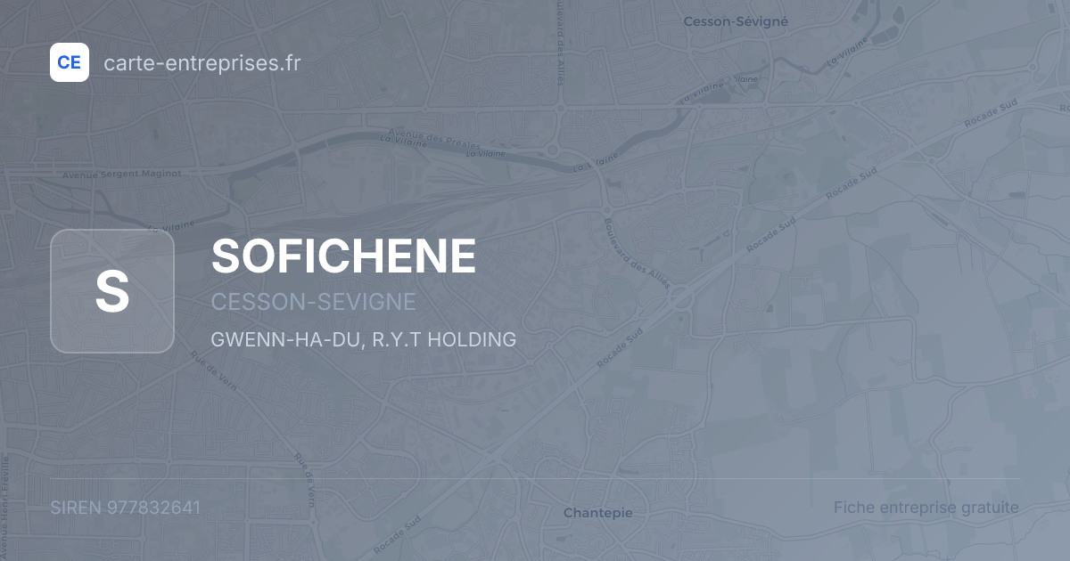 SOFICHENE — 977832641 — fiche entreprise
