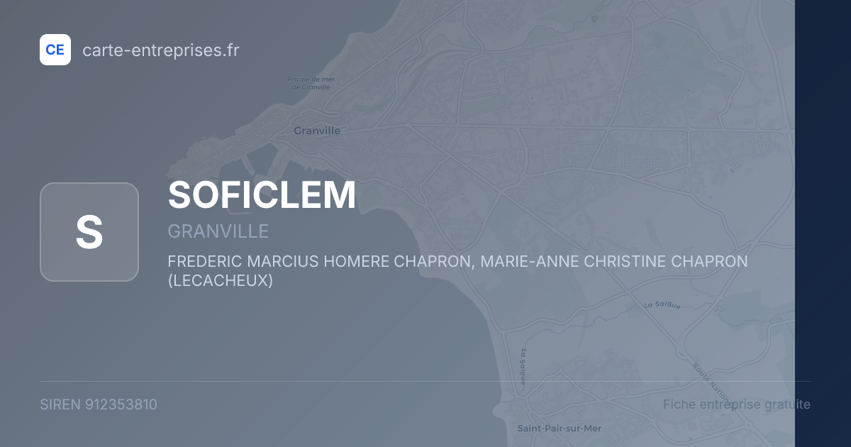 SOFICLEM — 912353810 — fiche entreprise