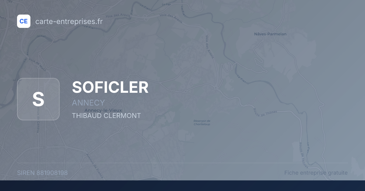 SOFICLER — 881908198 — fiche entreprise