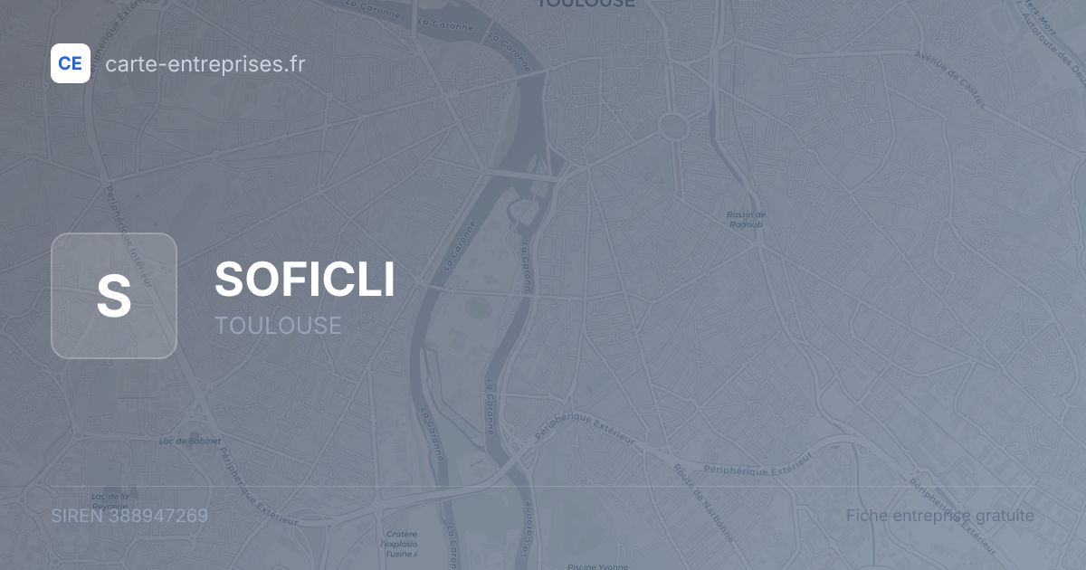 SOFICLI — 388947269 — fiche entreprise