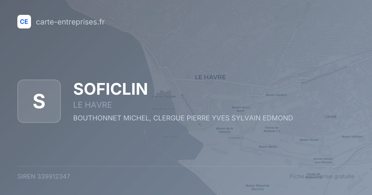 SOFICLIN — 339912347 — fiche entreprise