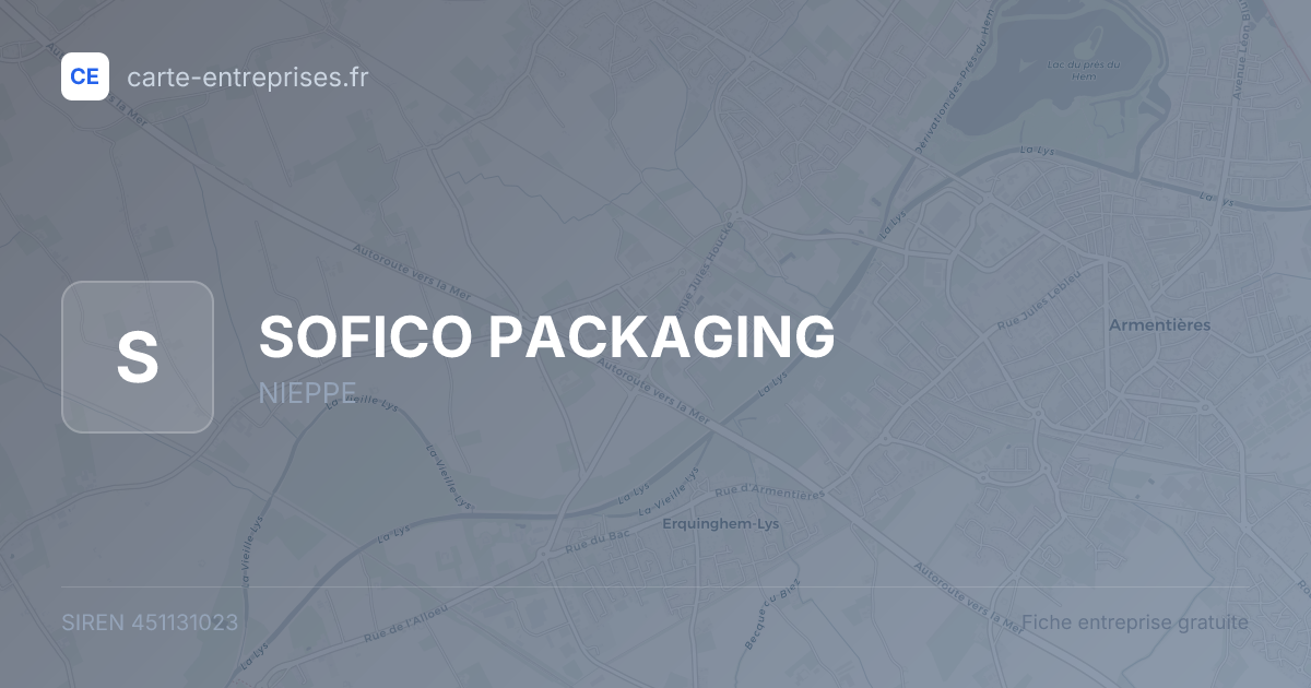 SOFICO PACKAGING — 451131023 — fiche entreprise
