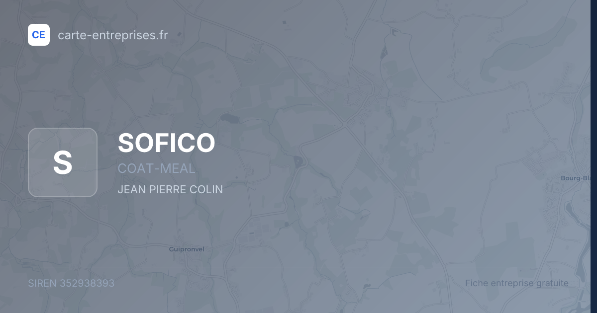 SOFICO — 352938393 — fiche entreprise
